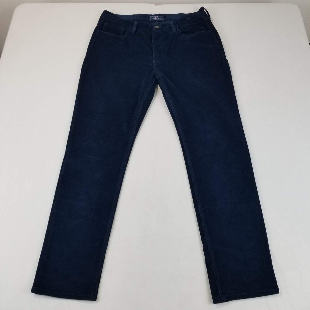 Vineyard Vines Pants Mens 34x32 Navy Corduroy 5-Pocket Stretch Style 1P001207 - Picture 11 of 11